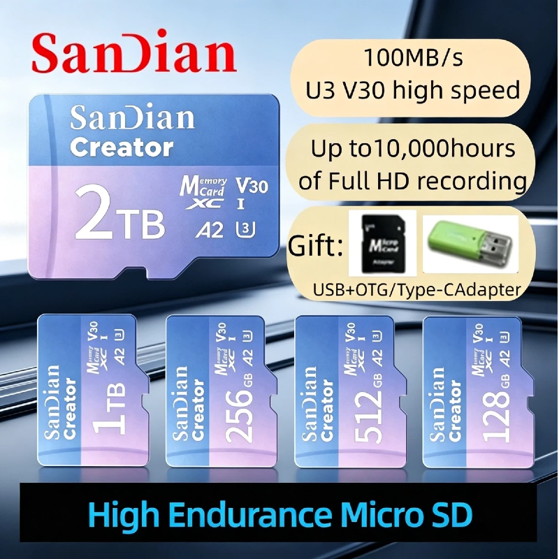 Home Security Drones - High Speed Max 190Mb/s Micro TF