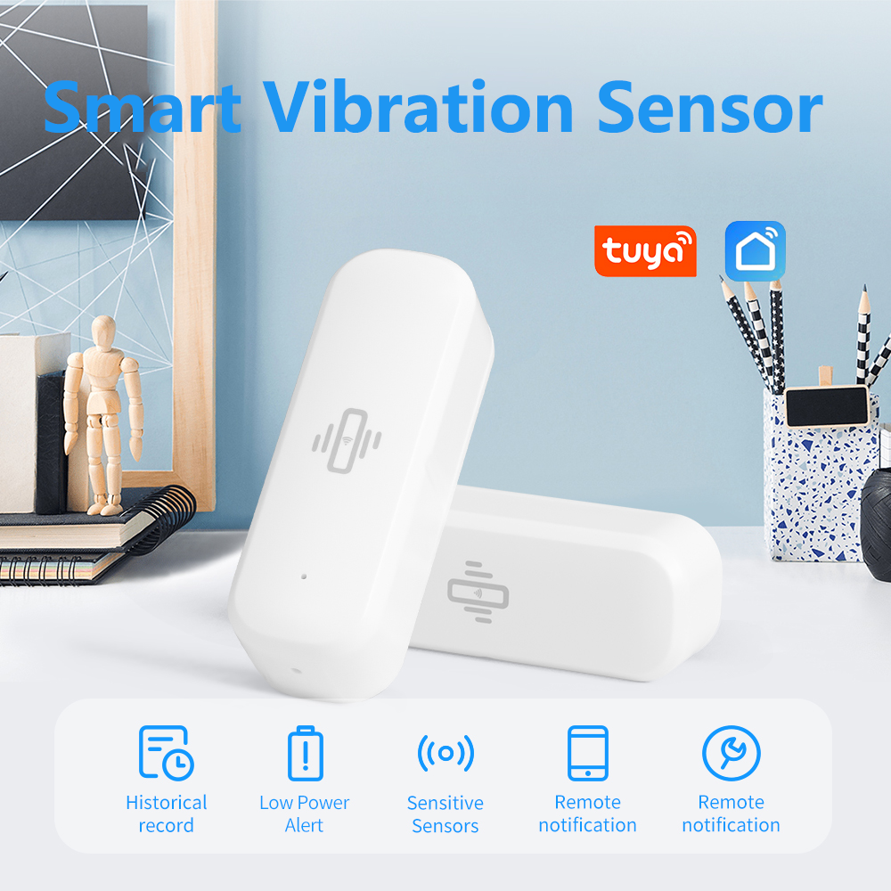 Home Security Monitor - Tuya Smart WiFi Vibration Sensor Real-time