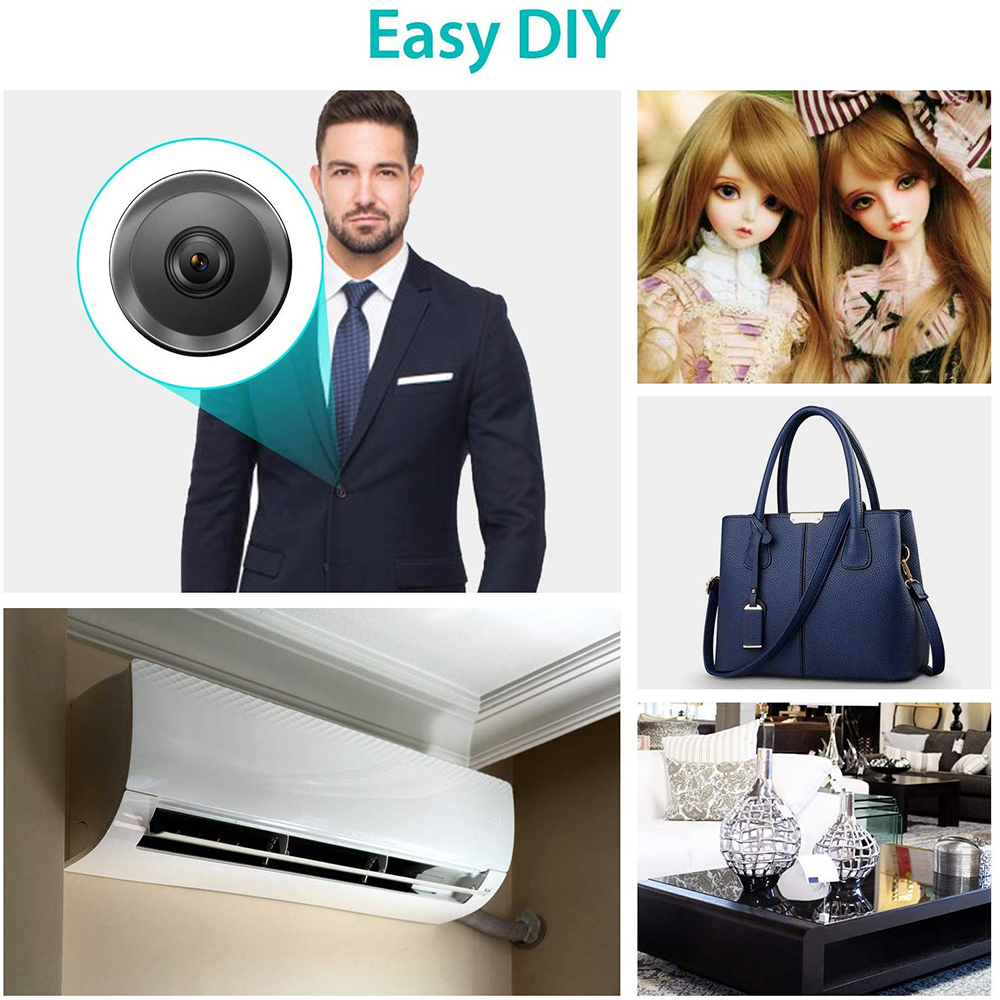 Home Security Hidden Cameras - Mini Portable Remote WIFI Camera Small