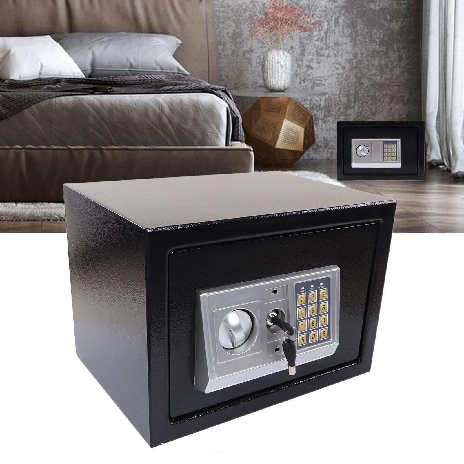 Home Security Key Box - Digital Safe Box Password Key Unlocking