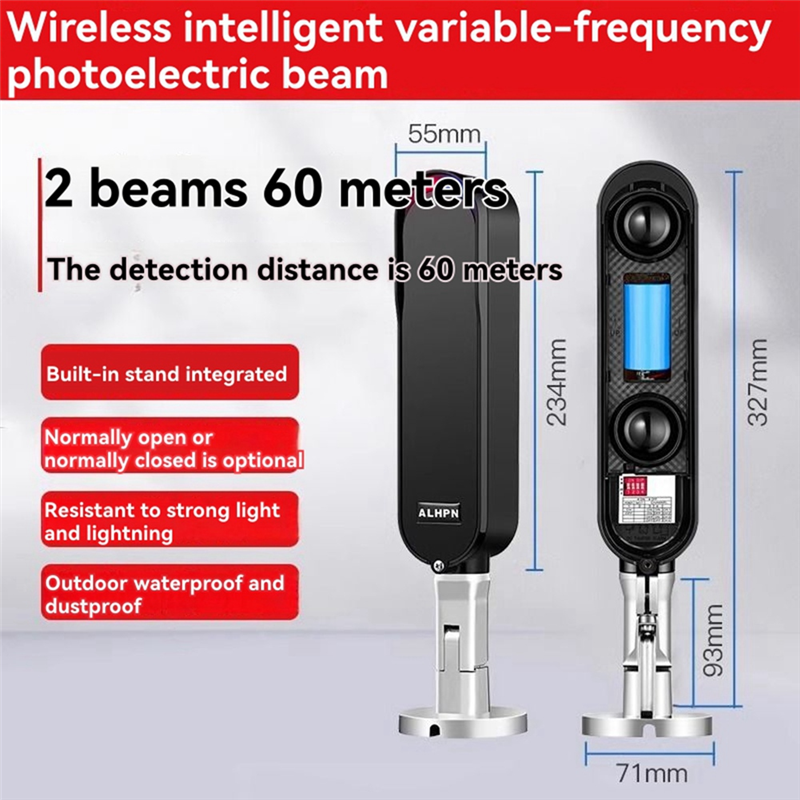Home Security Beams - B92B-2 Beams 60M Sensor Alarm 433Mhz