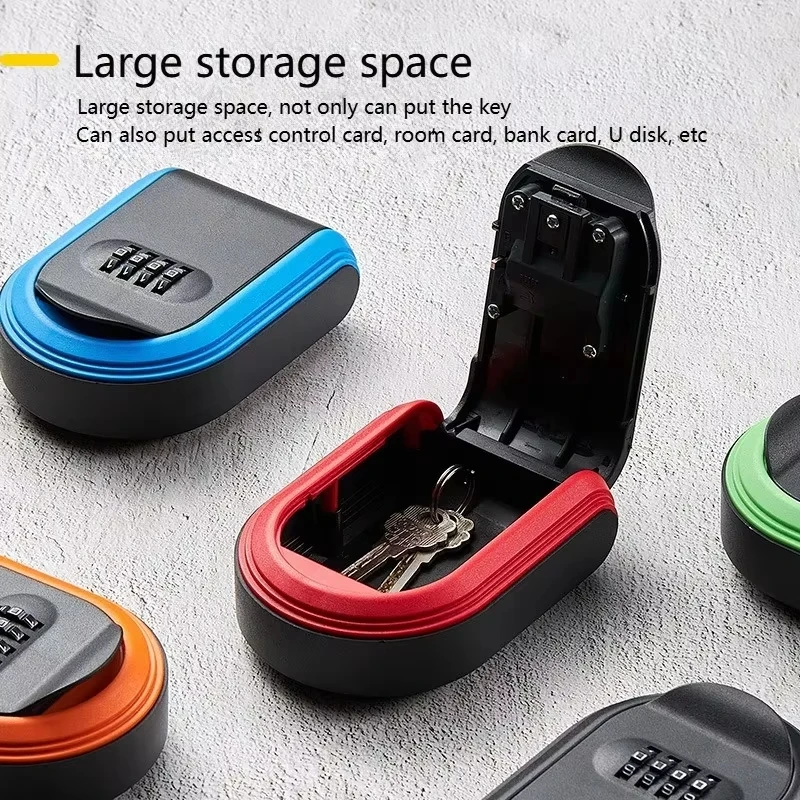 Home Security Key Box - Wall Mount Key Lock Box, 4