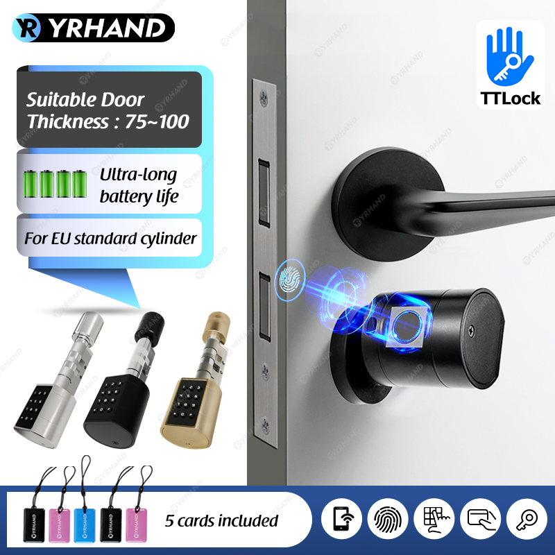 Home Security Gate - Smart Euro Cylindrical Door Lock ttlock