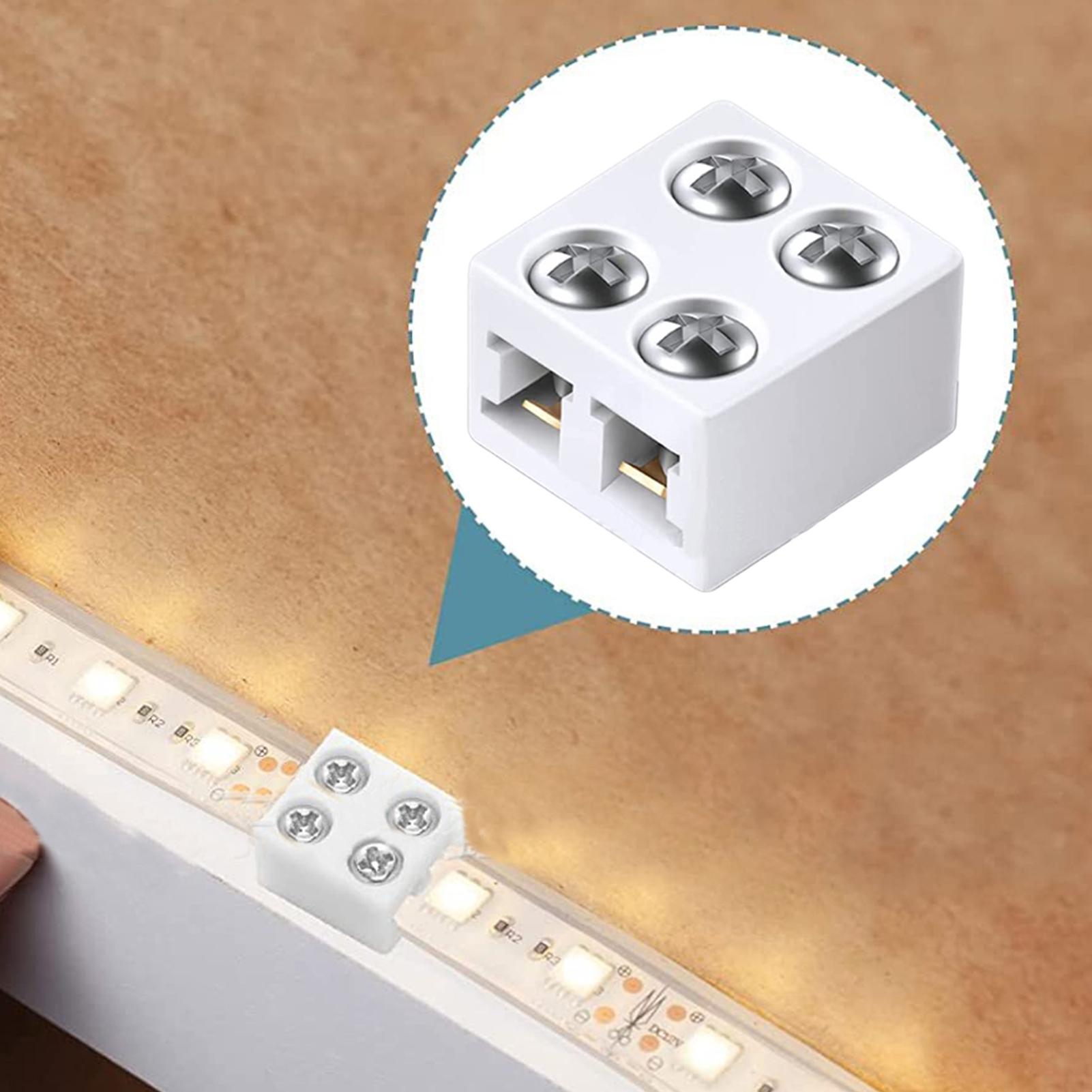 Home Security Beams - LED strip connectors 8mm solderless Strip