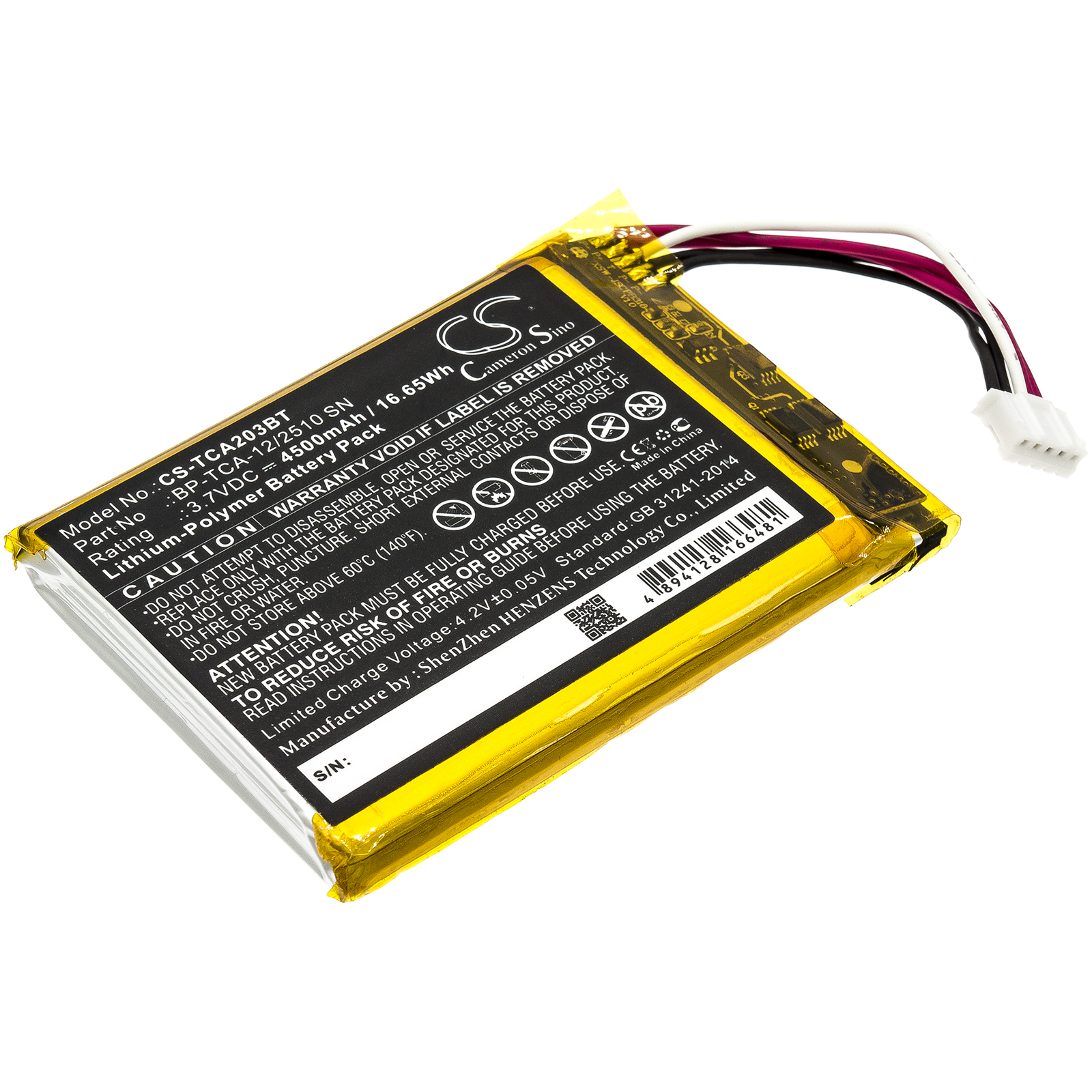 3.7V 4500mAh Alarm System Batt - Home Security With Xfinity recensie en prijs