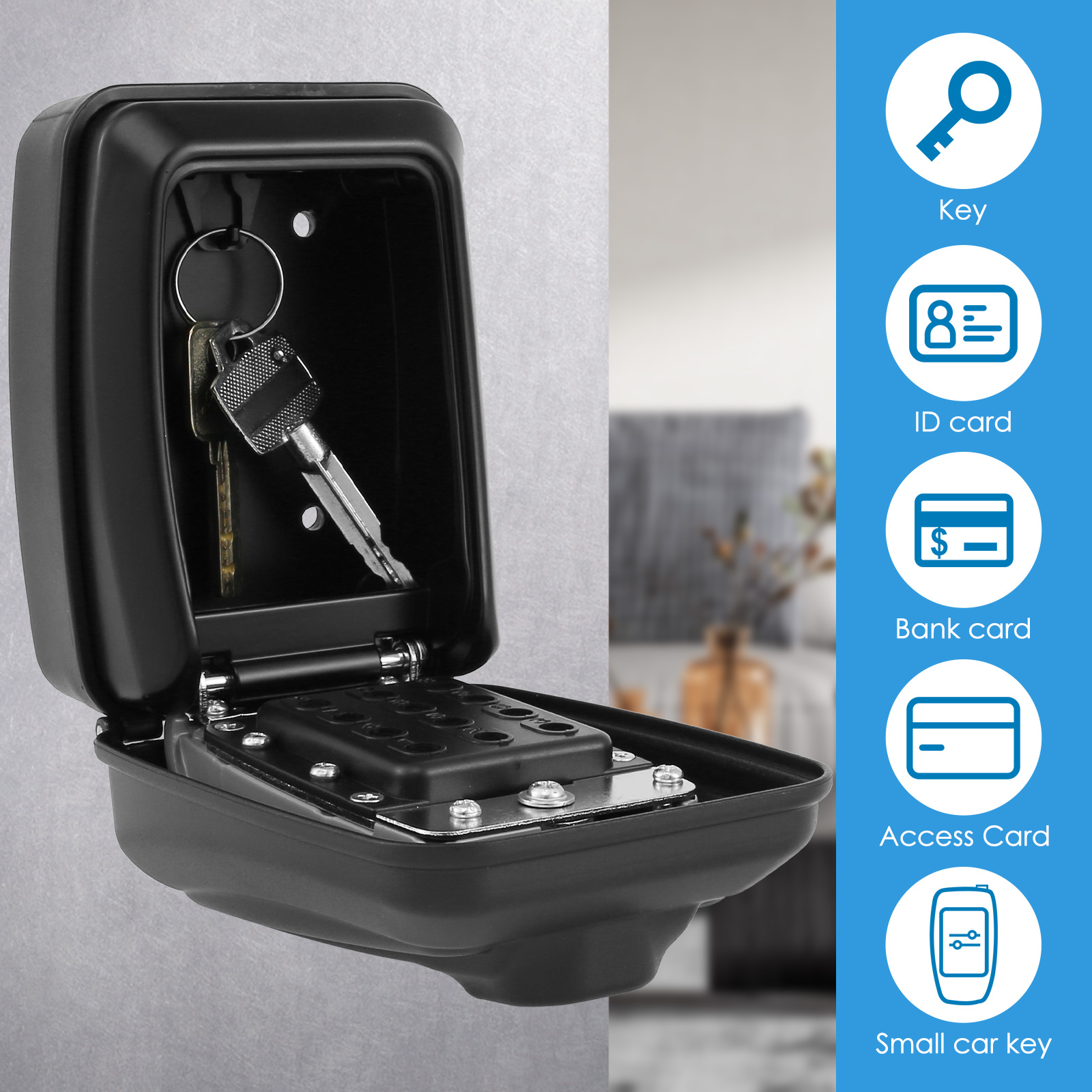 Key Lock Box Wall-Mount Secret - Home Security Key Box recensie en prijs
