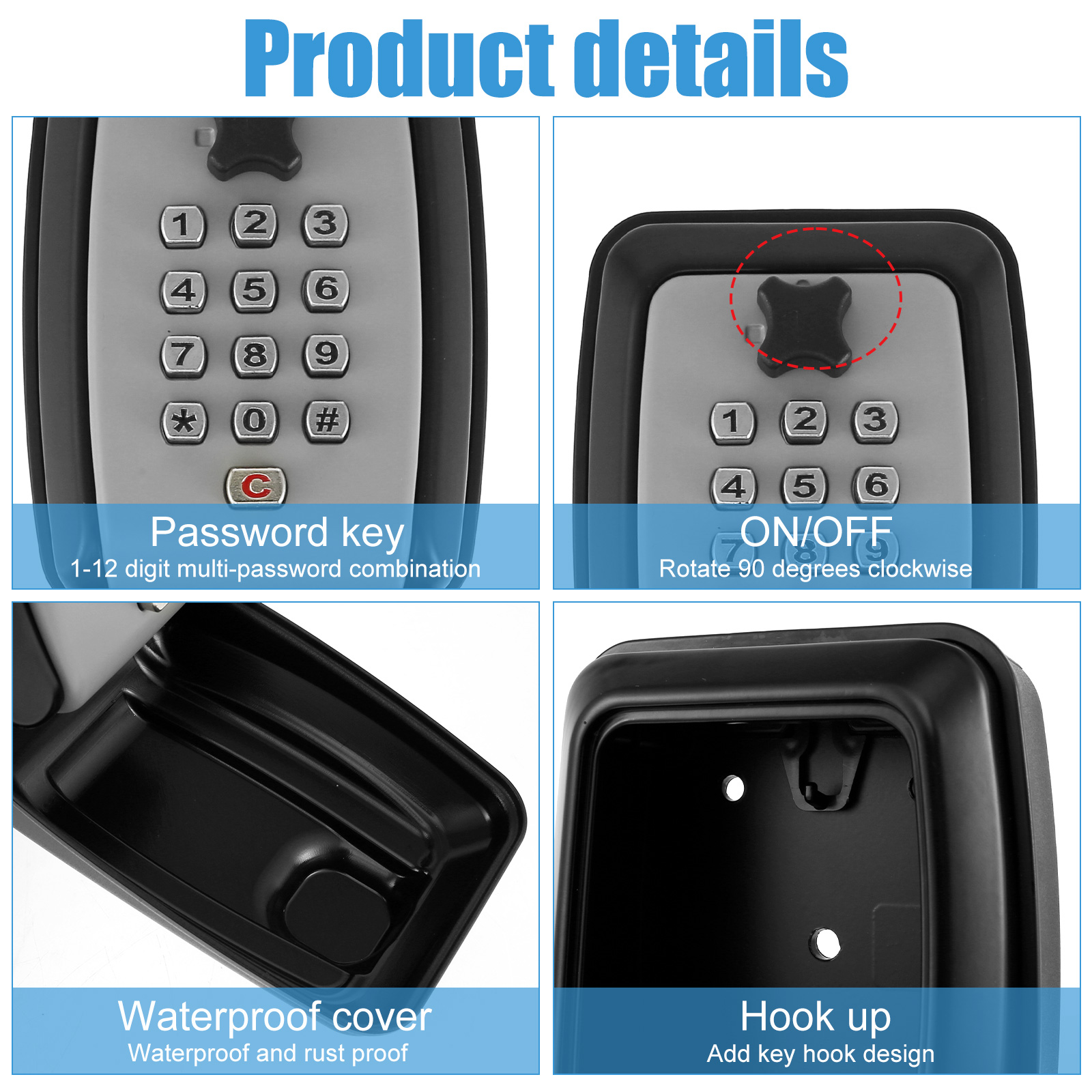 Key Lock Box Wall-Mount Secret - Home Security Key Box recensie en prijs