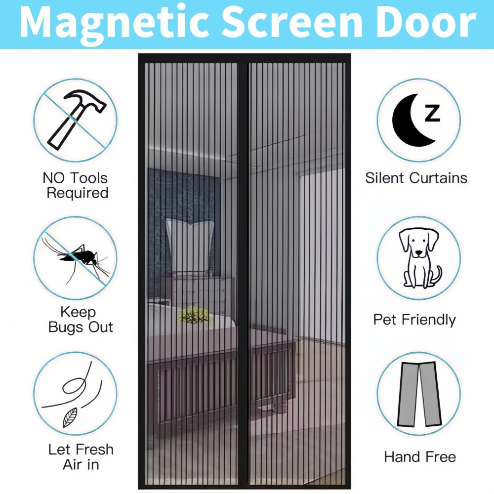 Heavy Duty Magnetic Door Mesh  - Home Security Fence recensie en prijs