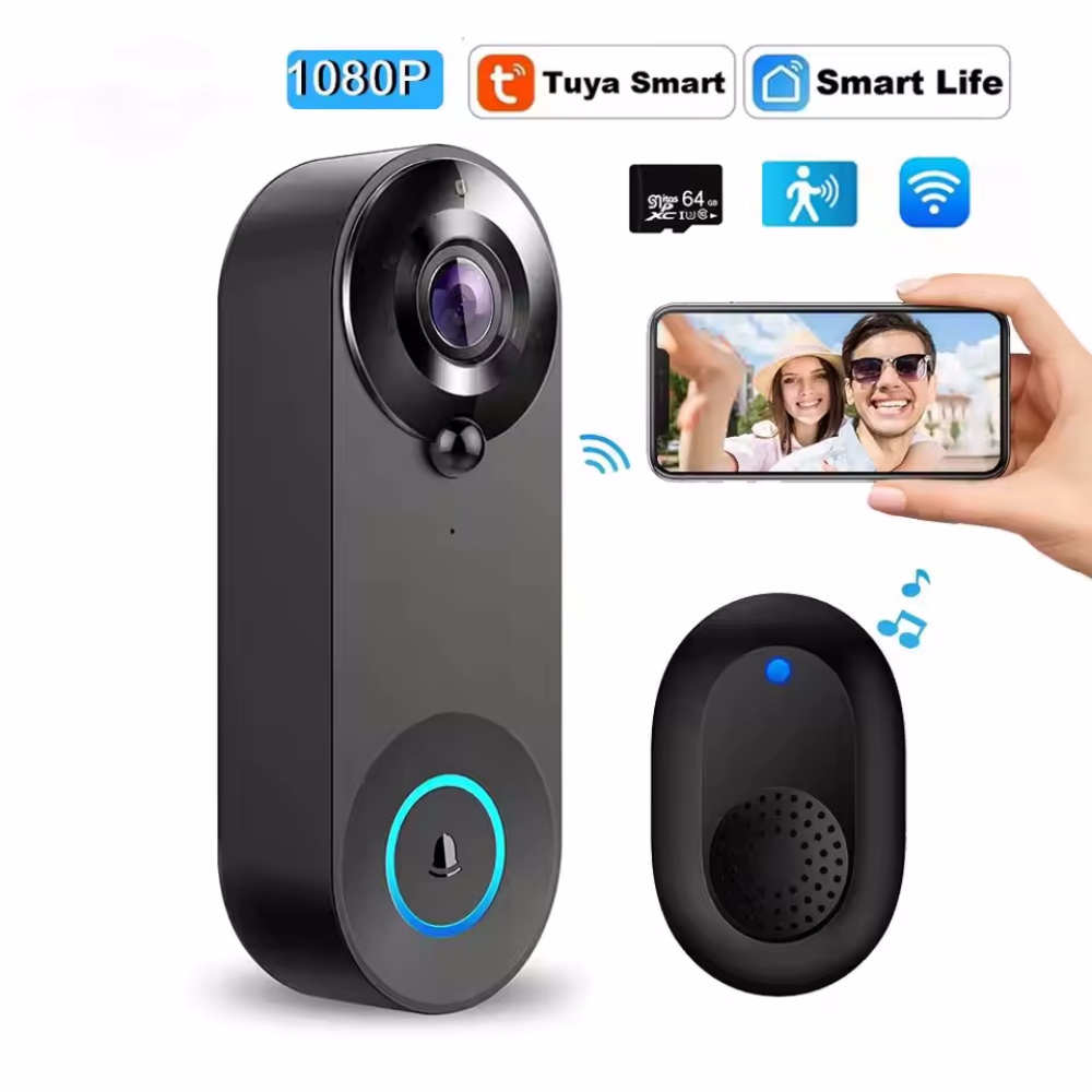 Tuya 1080P Wireless WIFI Doorb - Home Security No Wifi Needed recensie en prijs