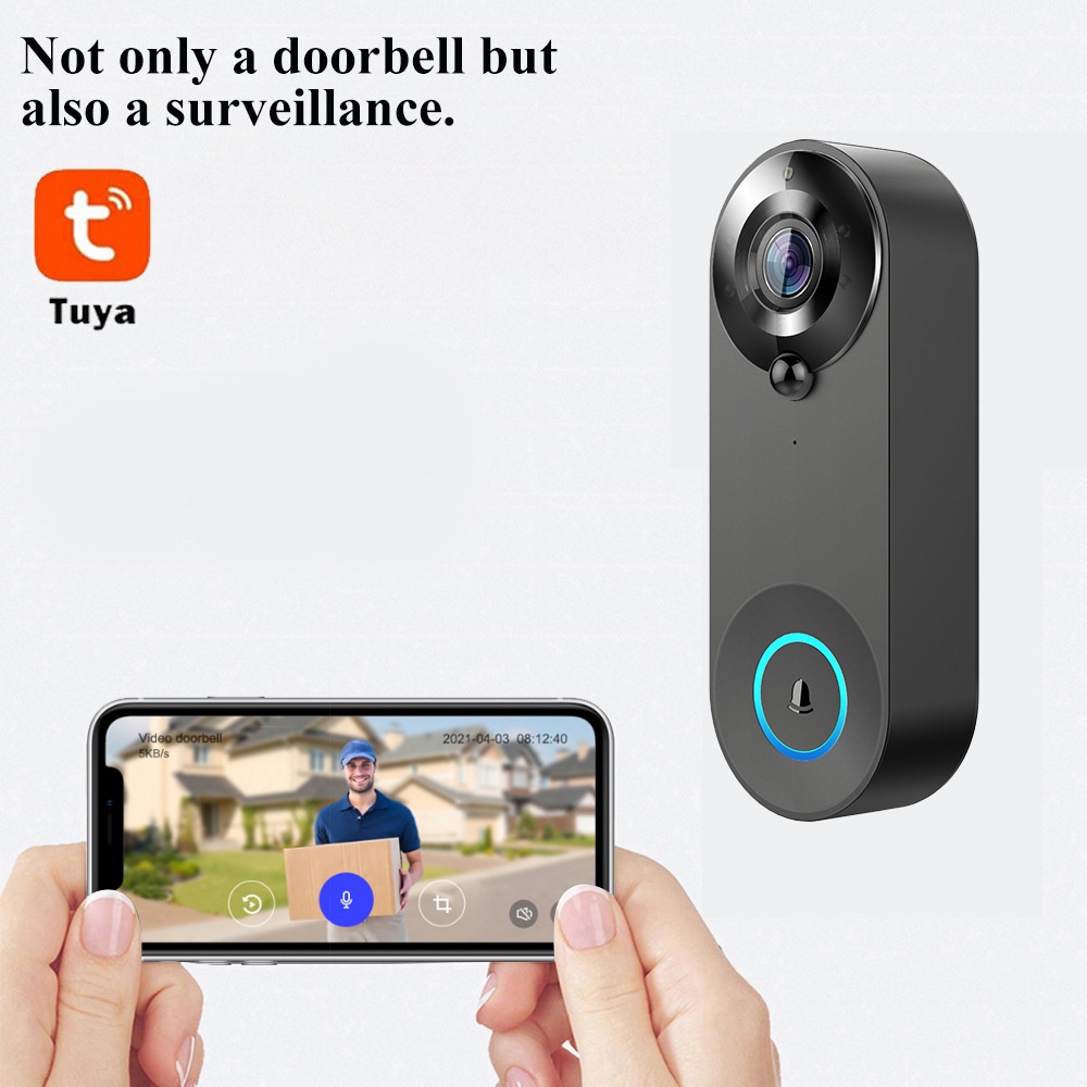 Tuya 1080P Wireless WIFI Doorb - Home Security No Wifi Needed recensie en prijs