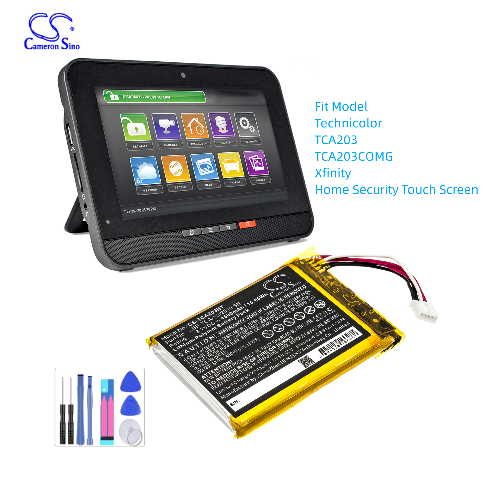 Alarm System Battery For Techn - Home Security With Xfinity recensie en prijs