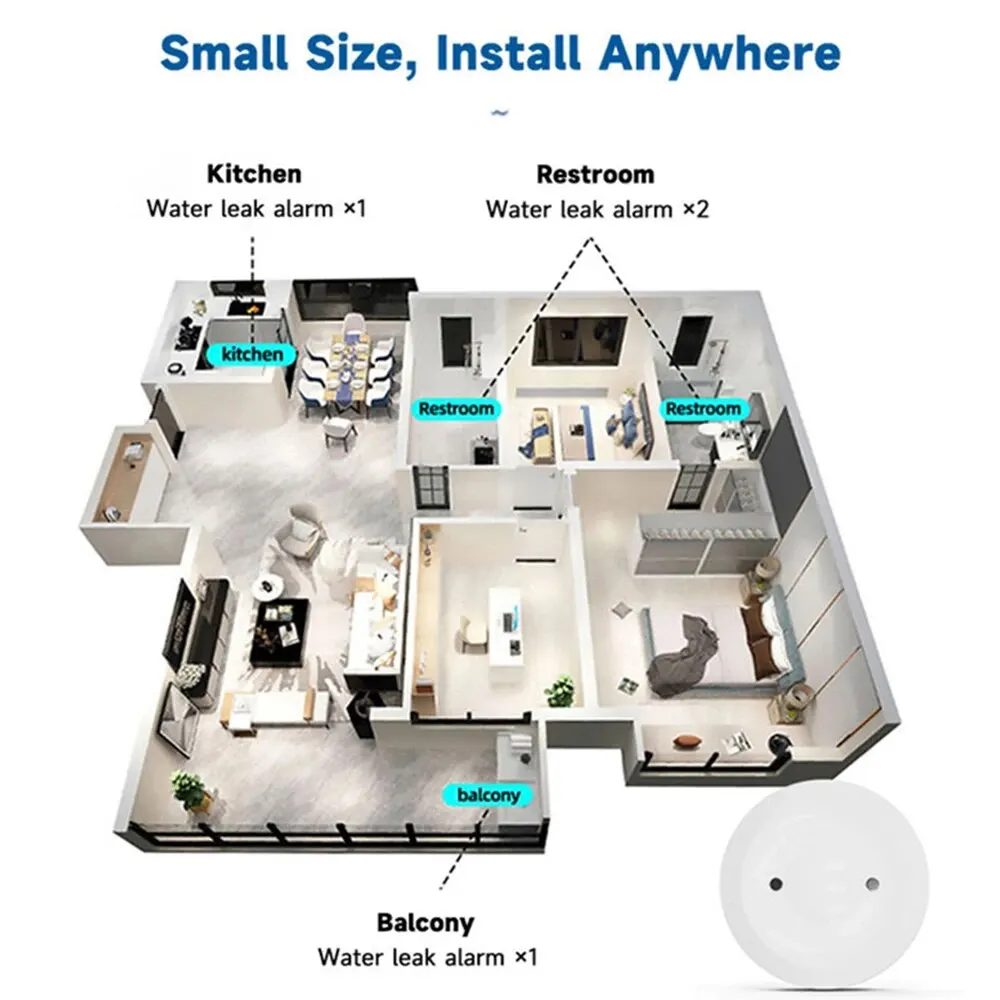 Zigbee3.0 Smart Water Leak Sen - Home Security Tools recensie en prijs