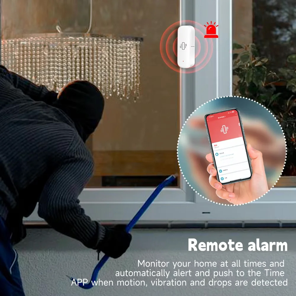 Smart ZigBee Vibration Sensor  - Home Security Tools recensie en prijs