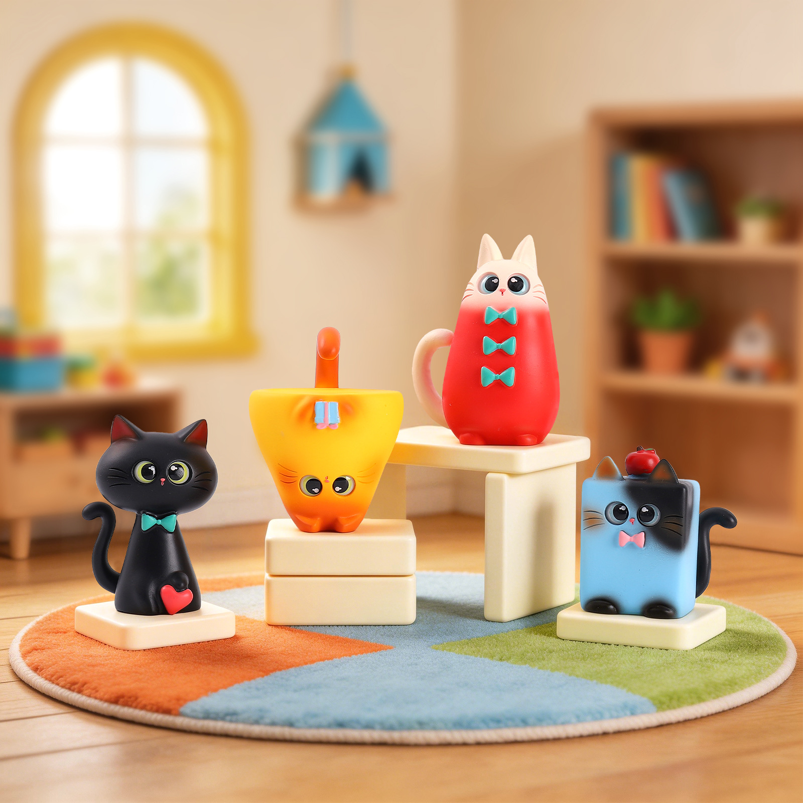 Blind Box Cat Figurine Resin C - Home Security Items recensie en prijs