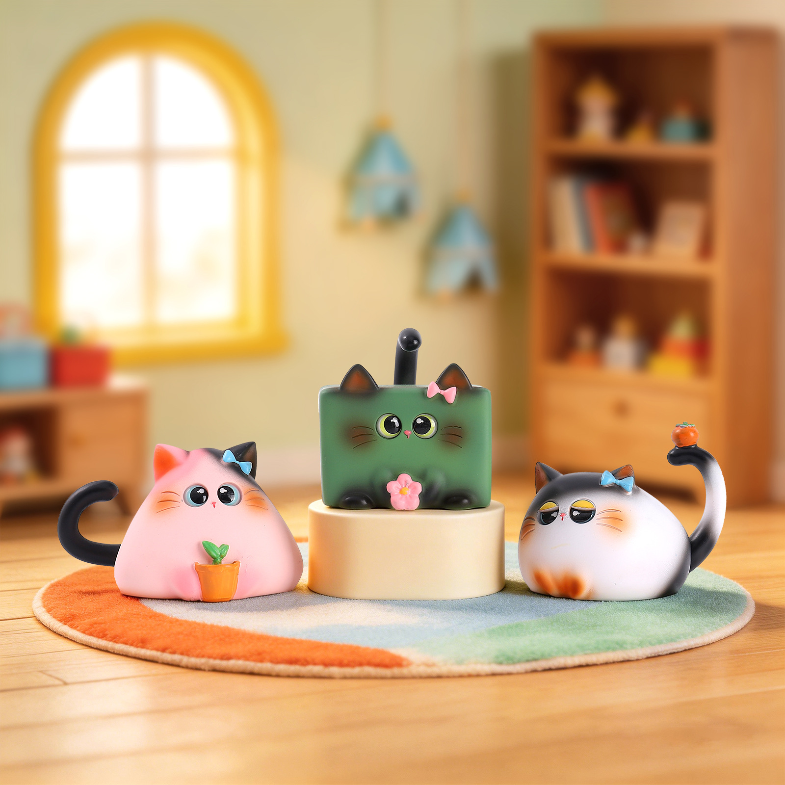 Blind Box Cat Figurine Resin C - Home Security Items recensie en prijs