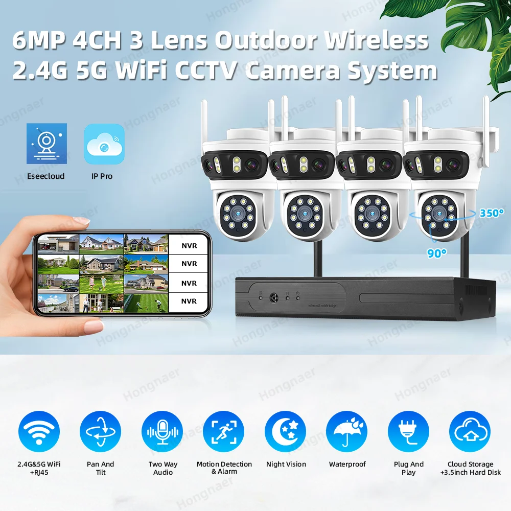 2026 Hongnaer 6MP 4CH 3 Lens 2 - Home Security And Cameras recensie en prijs