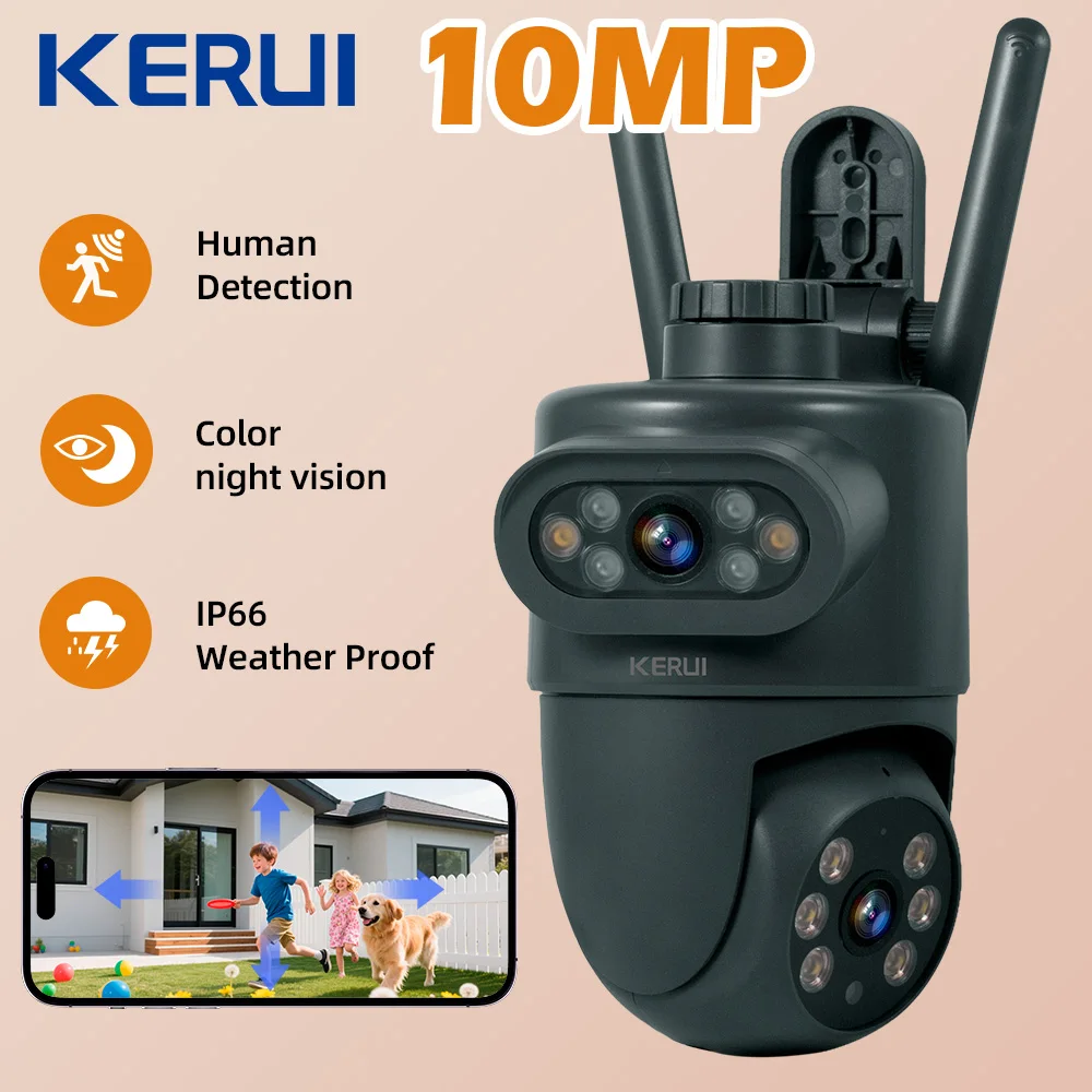KERUI Outdoor 10MP 5K HD Dual  - Home Security Beams recensie en prijs
