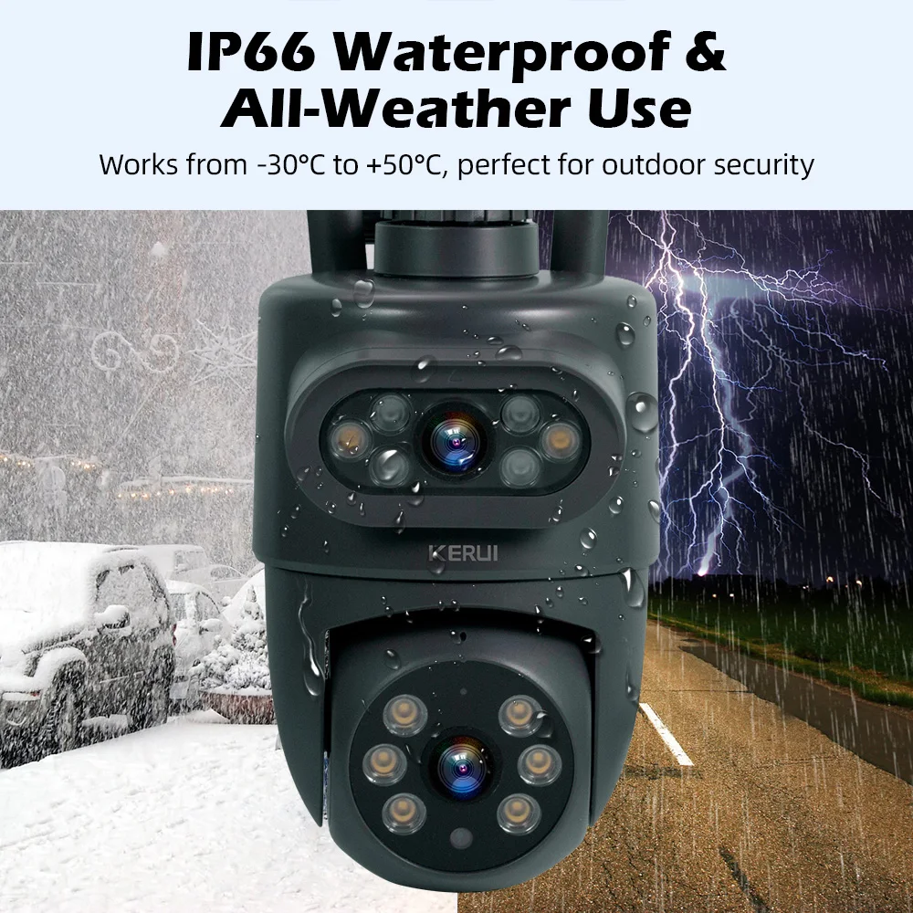 KERUI Outdoor 10MP 5K HD Dual  - Home Security Beams recensie en prijs