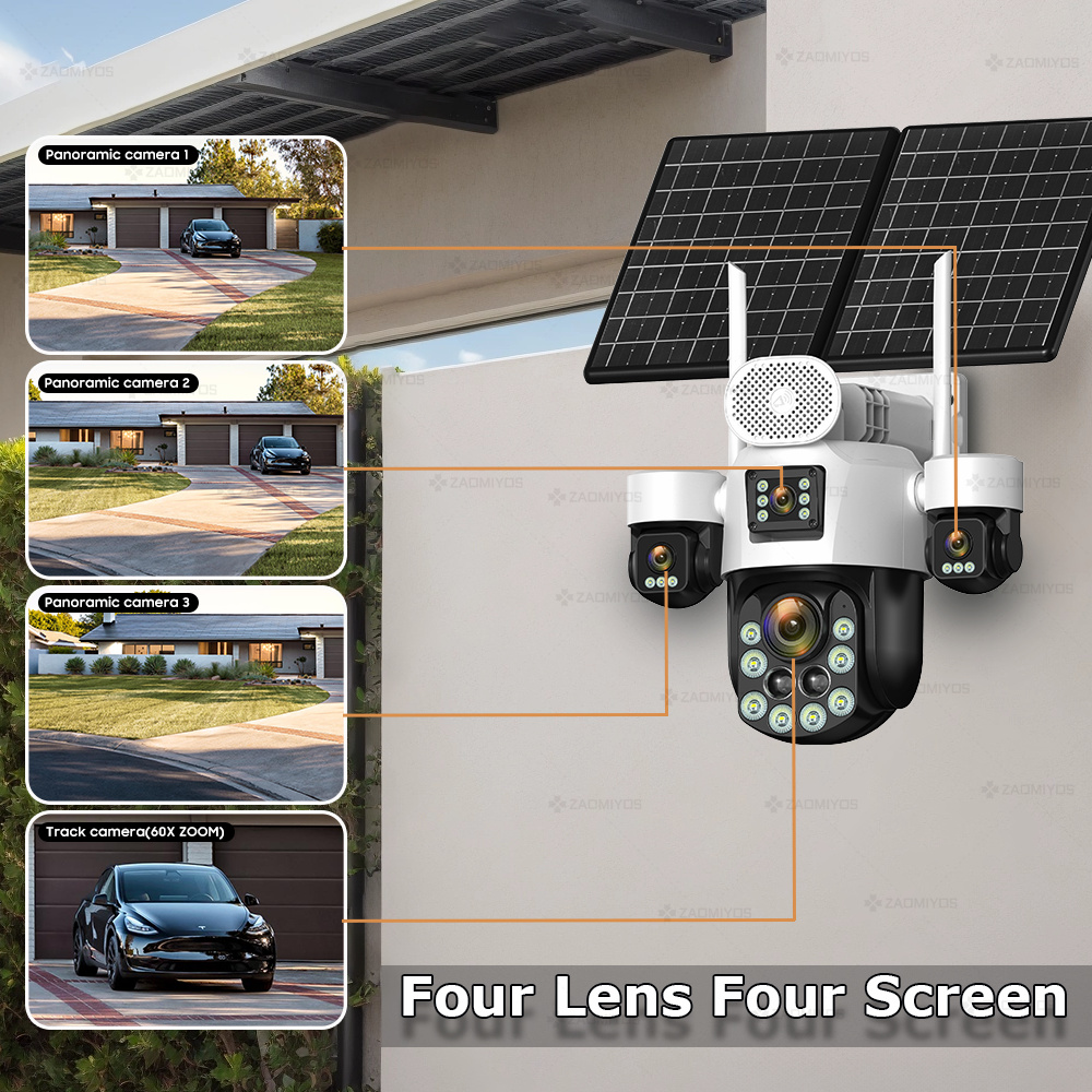 4 Lens Outdoor 360° Surveillan - Home Security Guard recensie en prijs