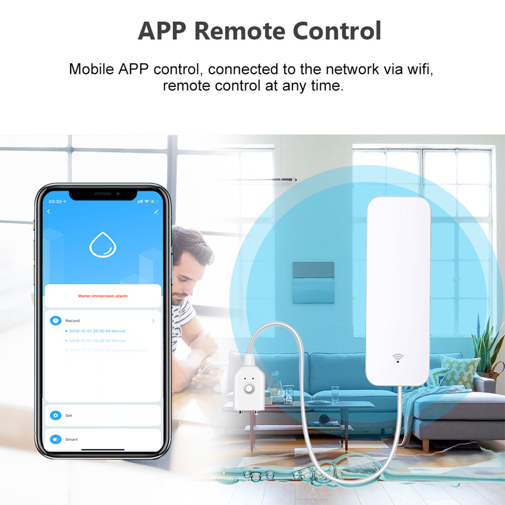 Tuya WiFi Water Leak Sensor, W - Home Security Tools recensie en prijs