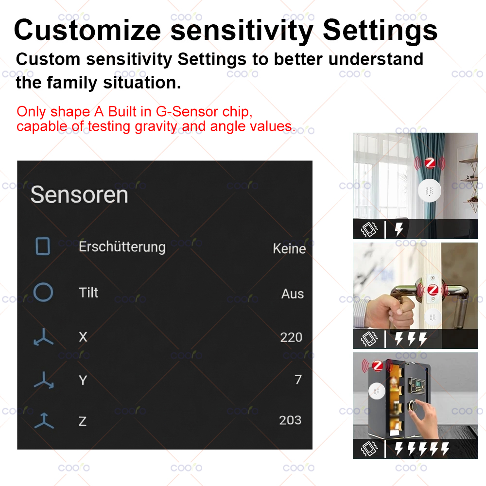 ZigBee 3.0 Vibration Sensor Re - Home Security Gate recensie en prijs
