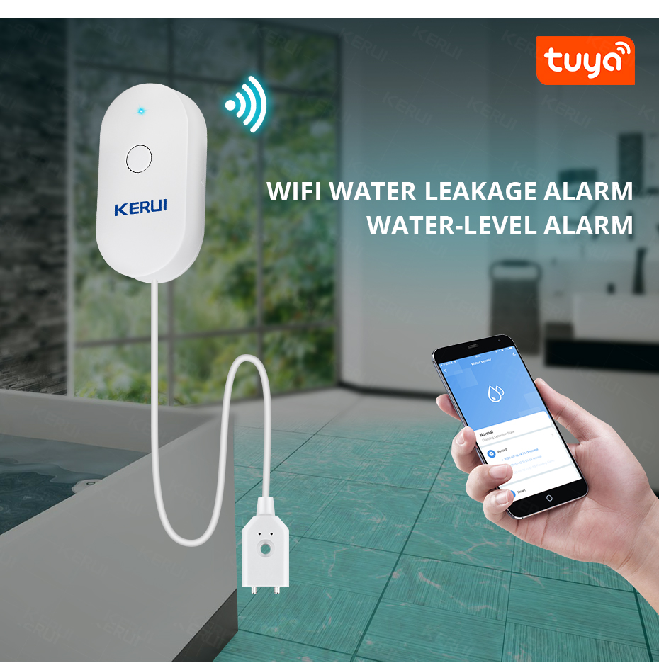 KERUI Smart  WiFi Water Sensor - Home Security Tools recensie en prijs