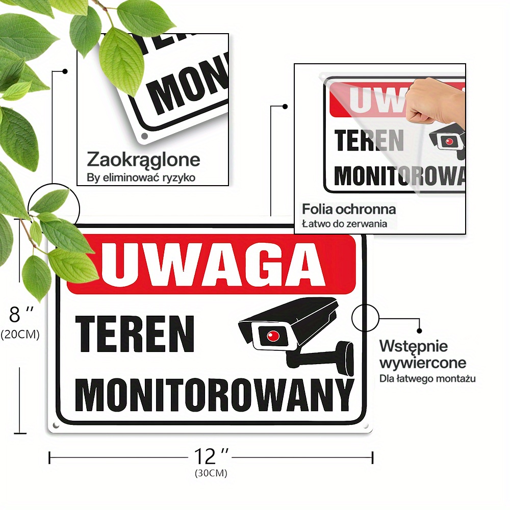 2D Flat,Vintage Metal Sign,Pol - Home Security Monitor recensie en prijs