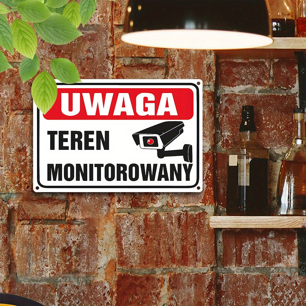 2D Flat,Vintage Metal Sign,Pol - Home Security Monitor recensie en prijs