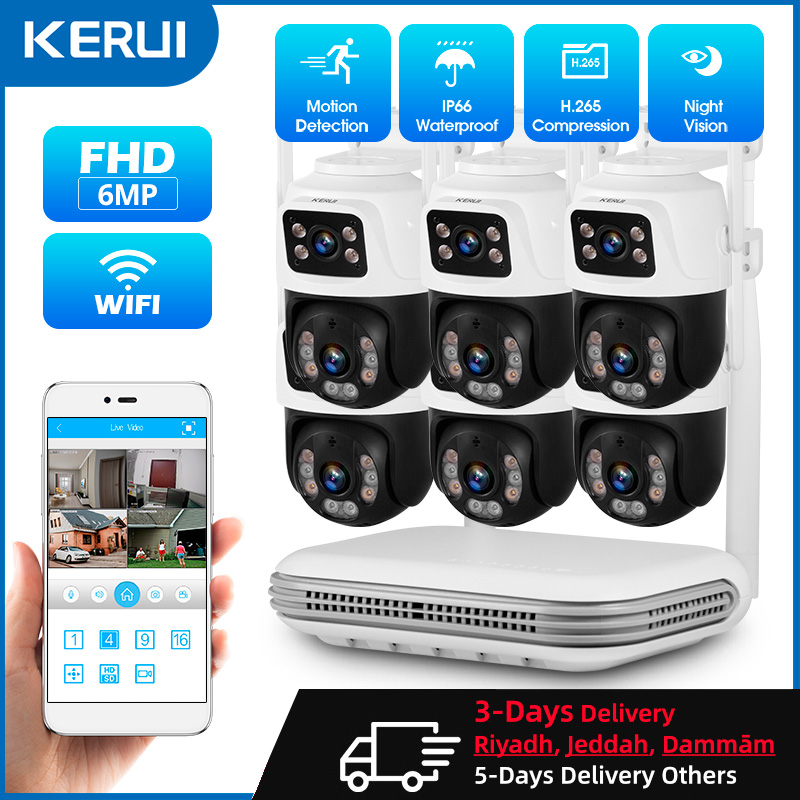 KERUI Waterproof 6MP HD Wirele - Home Security No Wifi Needed recensie en prijs