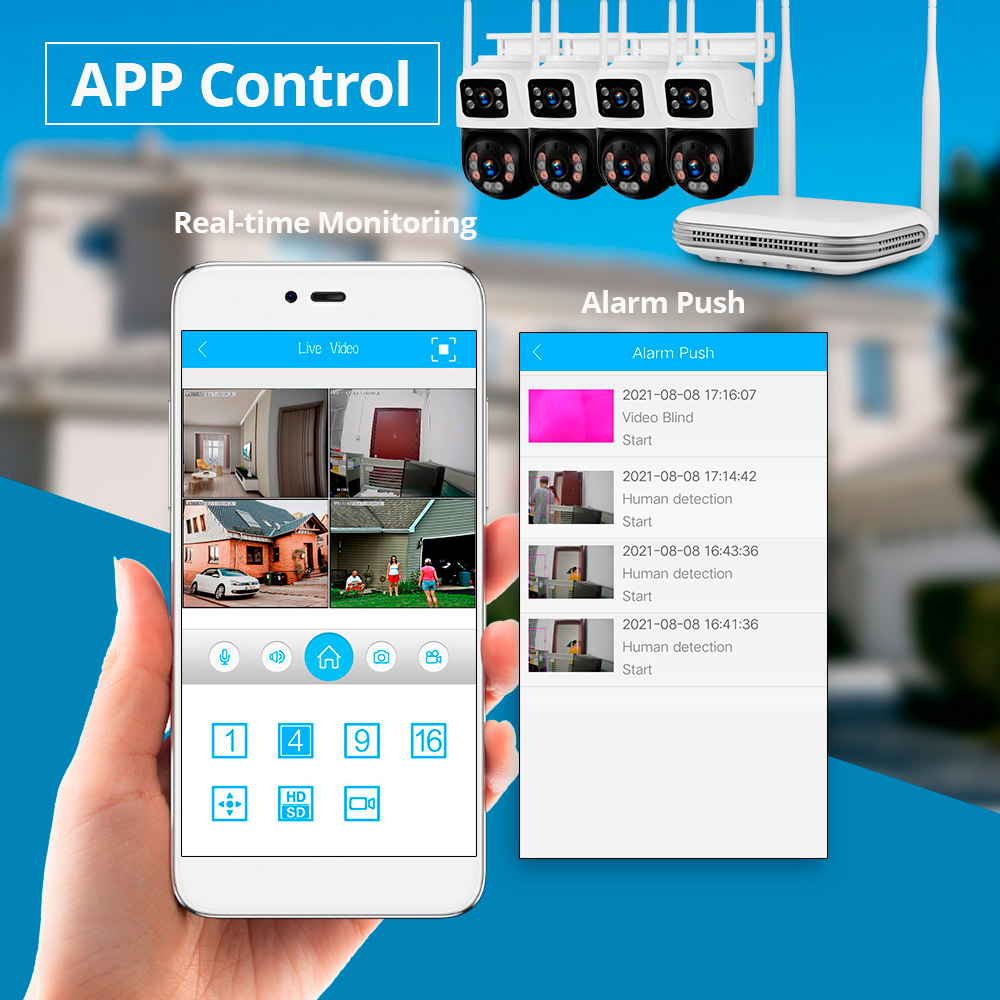 KERUI Waterproof 6MP HD Wirele - Home Security No Wifi Needed recensie en prijs