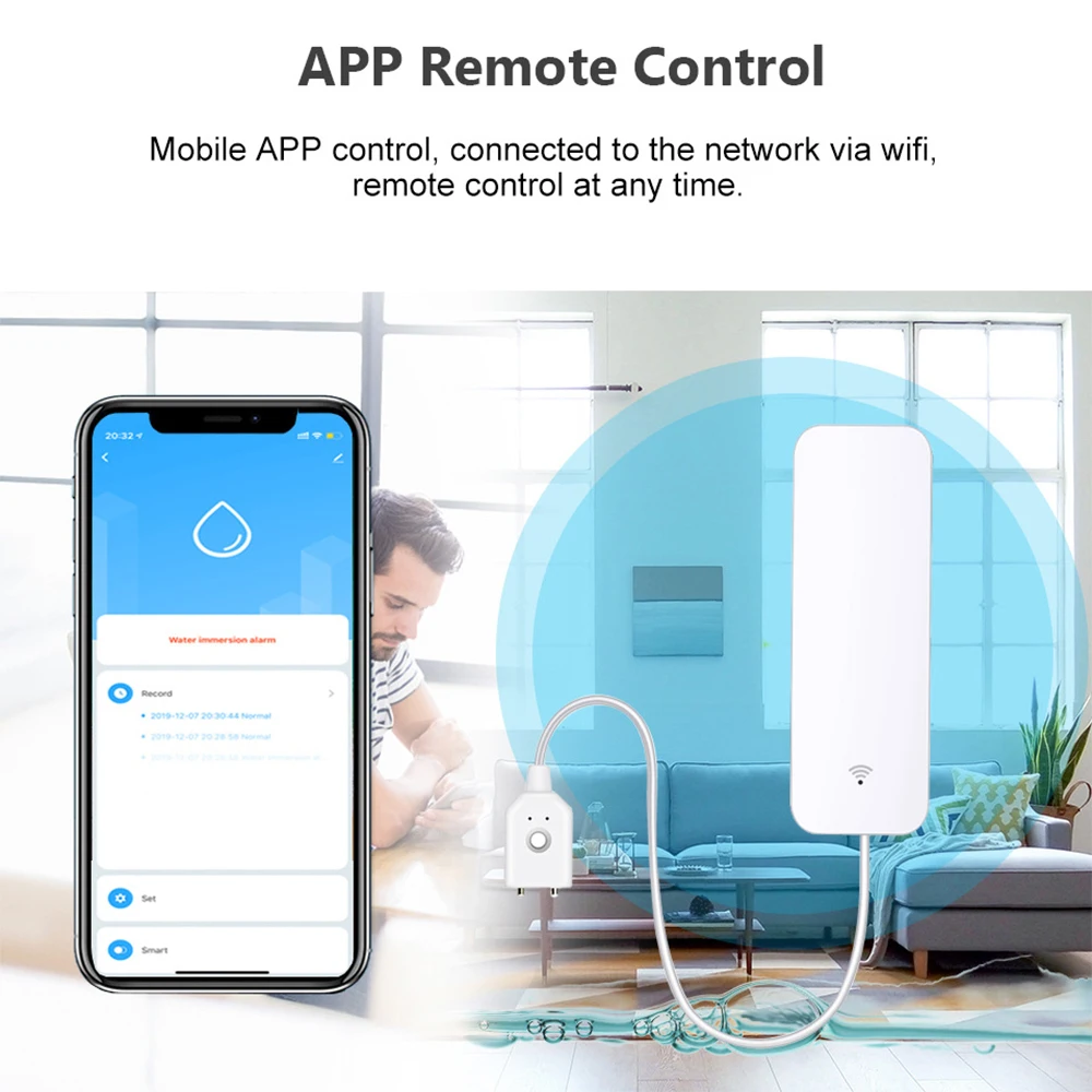 Tuya WiFi Zigbee Water Sensor  - Home Security Tools recensie en prijs