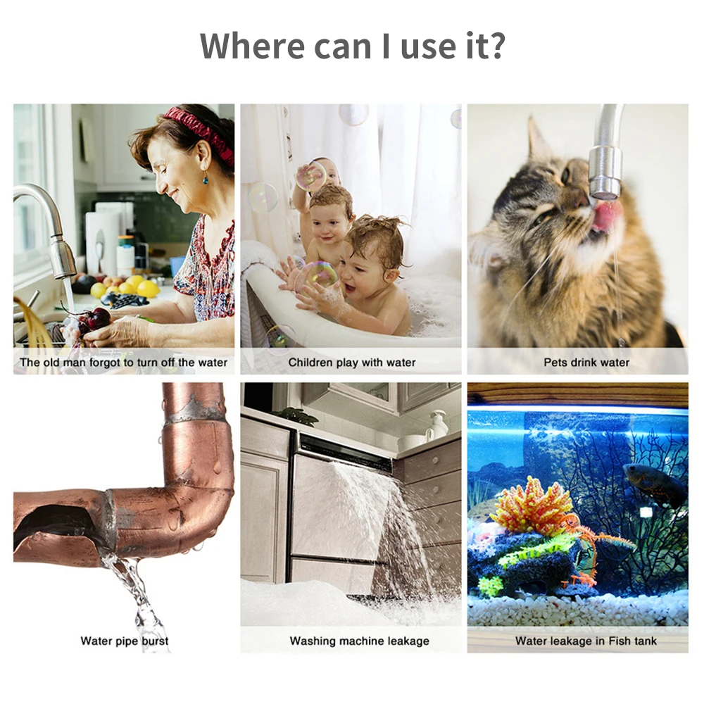 Tuya WiFi Zigbee Water Sensor  - Home Security Tools recensie en prijs