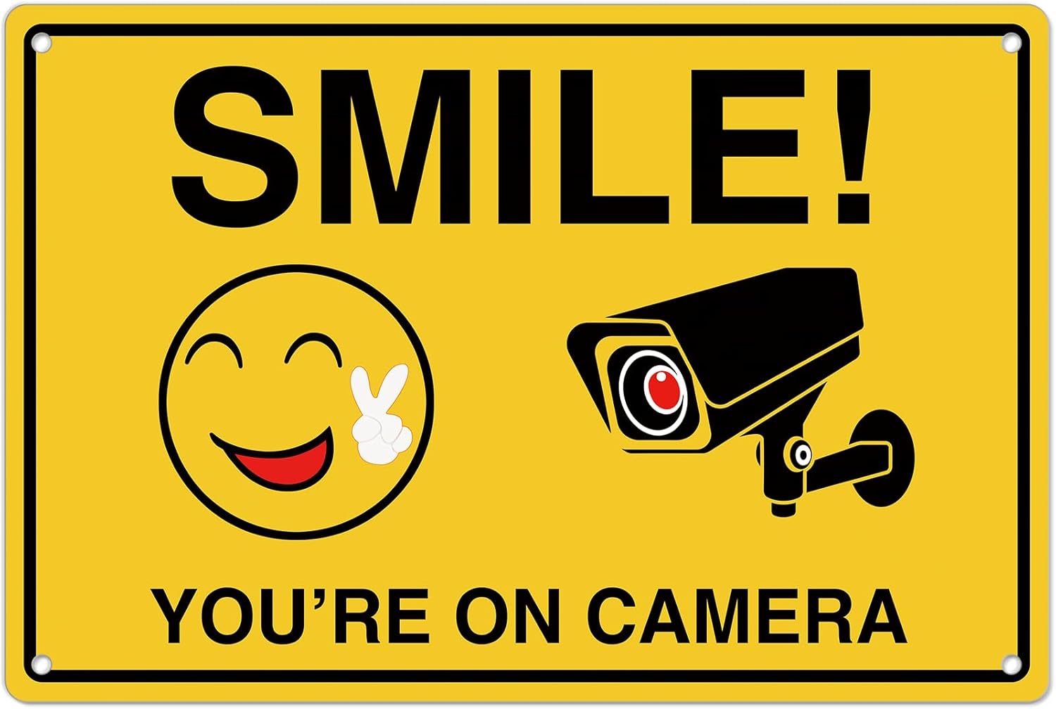 Smile Youre On Camera Signs ;  - Home Security And Cameras recensie en prijs