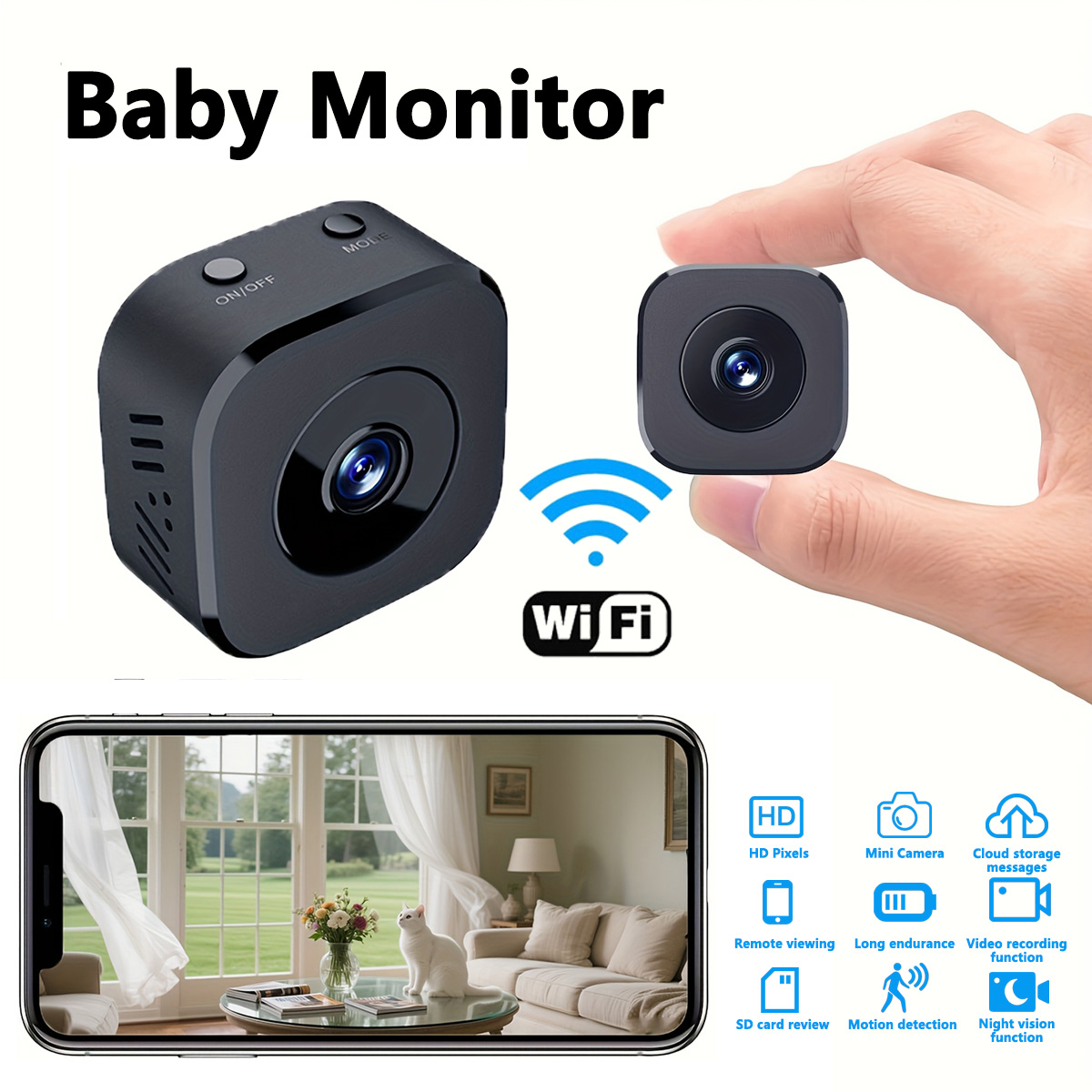 1080P HD Mini WiFi Camera Indo - Home Security Monitor recensie en prijs
