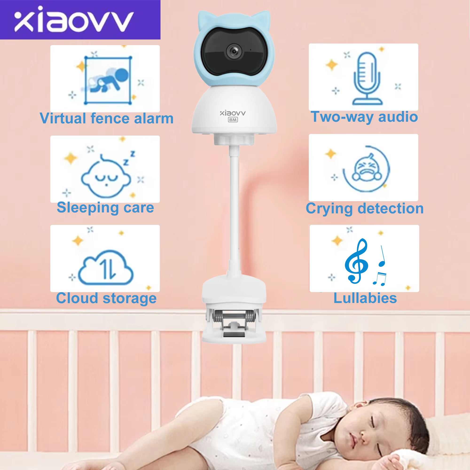 4MP WiFi xiaovv indoor Baby Mo - Home Security No Wifi Needed recensie en prijs