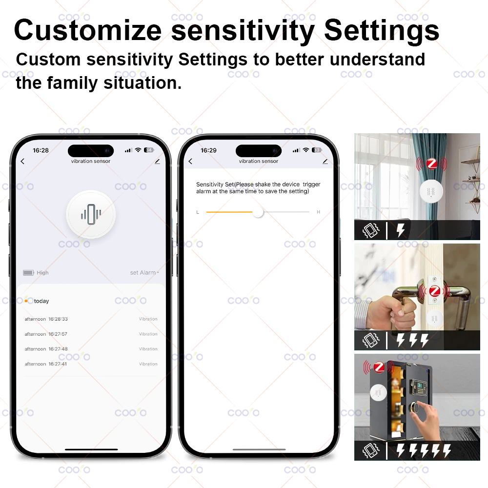 ZigBee Tuya Smart Vibration Se - Home Security Monitor recensie en prijs