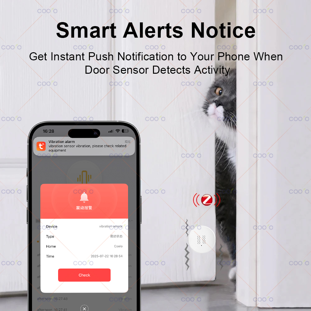 ZigBee Tuya Smart Vibration Se - Home Security Monitor recensie en prijs