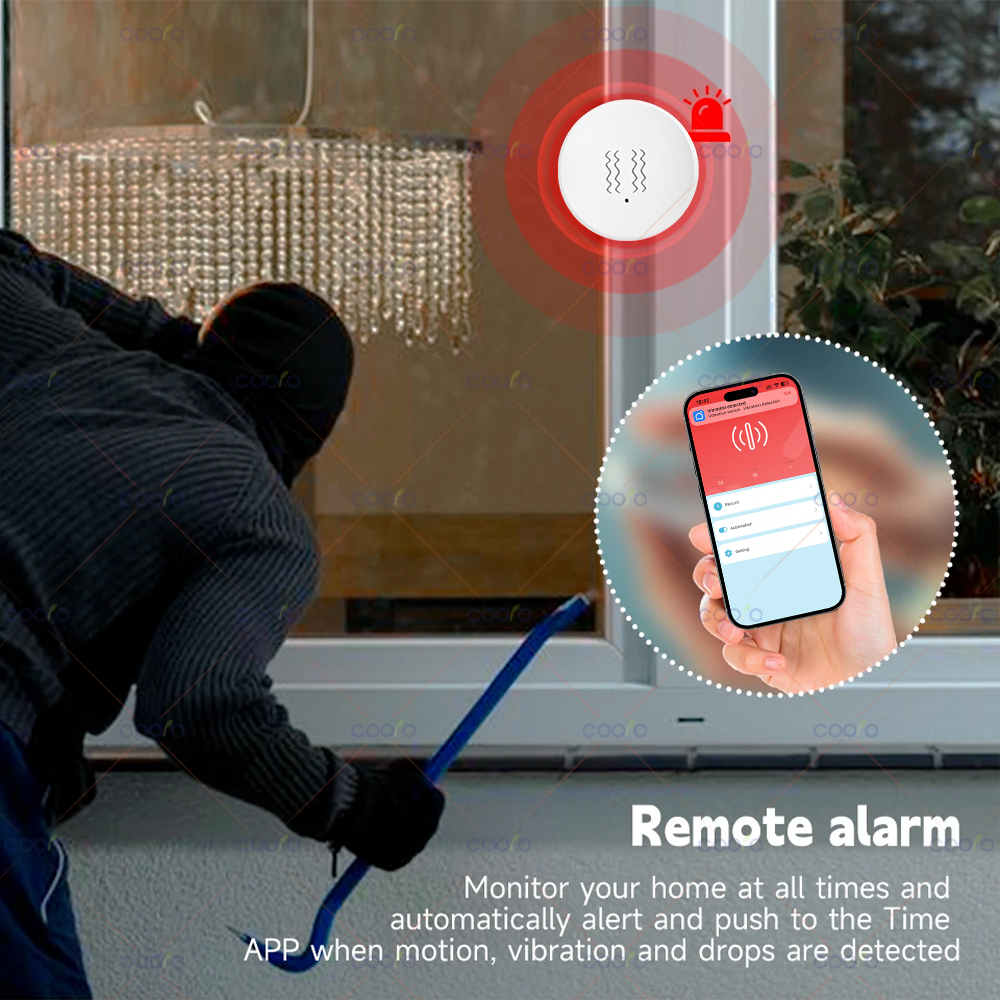 ZigBee Tuya Smart Vibration Se - Home Security Monitor recensie en prijs