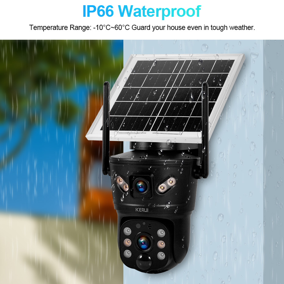 KERUI Outdoor 6MP Solar Camera - Home Security No Wifi Needed recensie en prijs