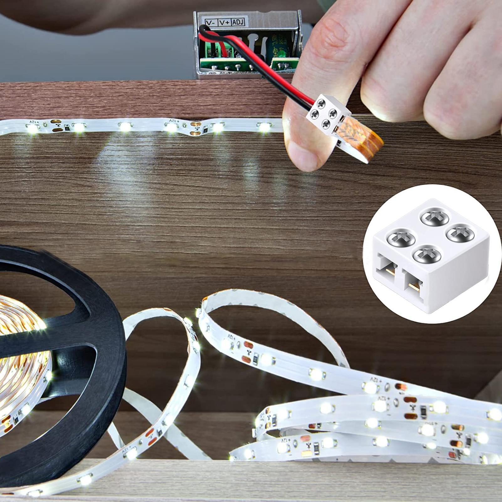 LED strip connectors 8mm solde - Home Security Beams recensie en prijs