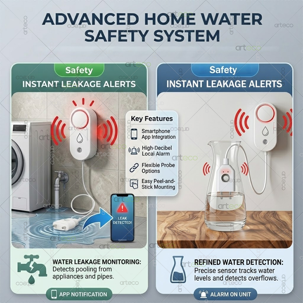 Zigbee Water Leak Detector Sma - Home Security Tools recensie en prijs