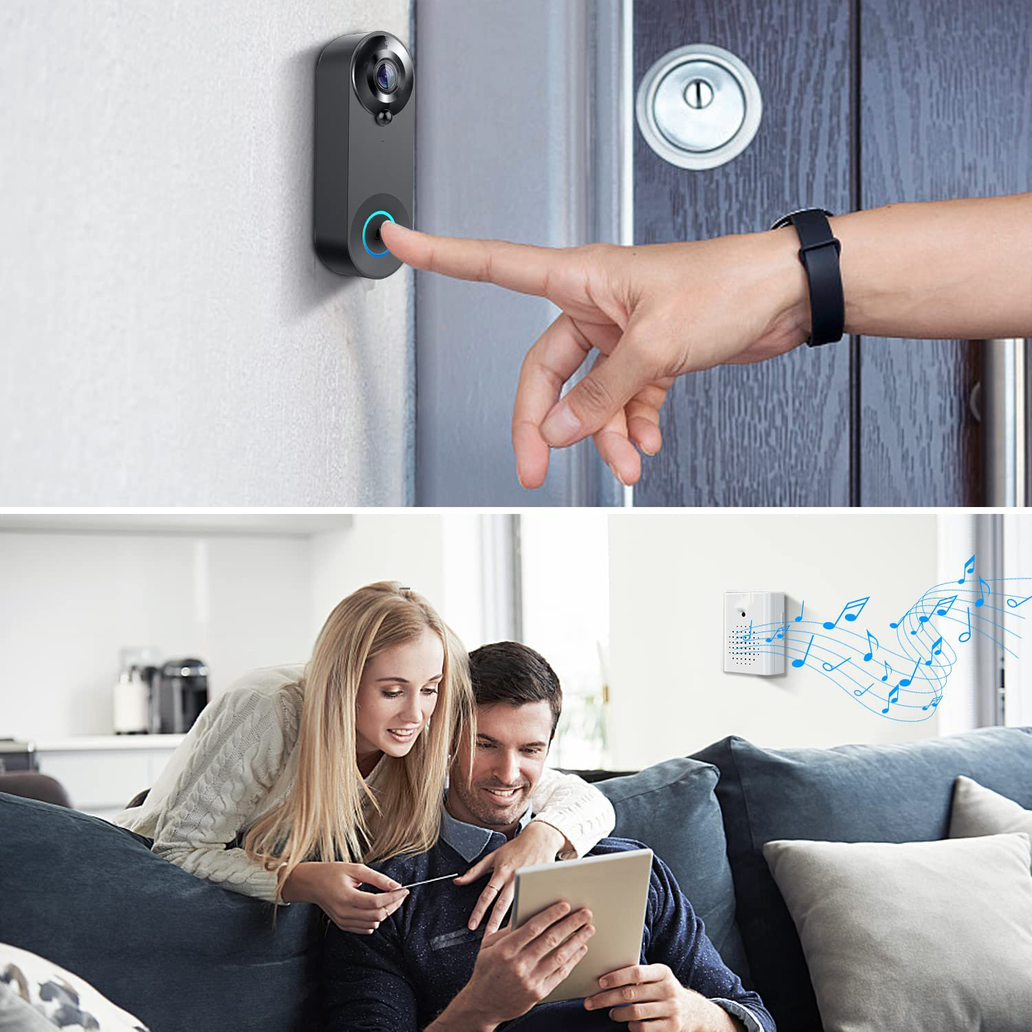 5G 2.4G WiFi Video Doorbell 10 - Home Security No Wifi Needed recensie en prijs