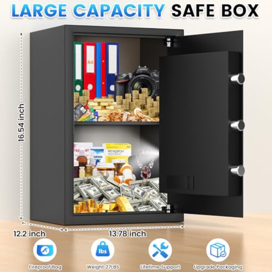 1.65 Cuft Safe Box Home Safes  - Home Security Beams recensie en prijs