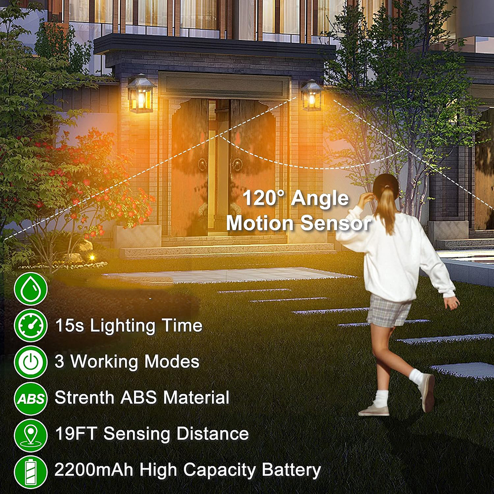2pcs Solar Powered Wall Lanter - Home Security Beams recensie en prijs