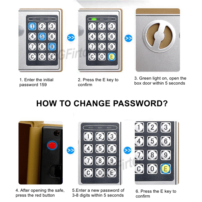 Wall-Mounted Password Safety B - Home Security Key Box recensie en prijs