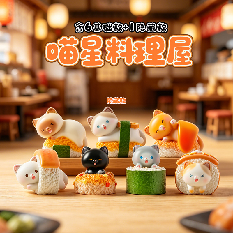Sushi Cat Blind Box Cartoon Fi - Home Security Items recensie en prijs