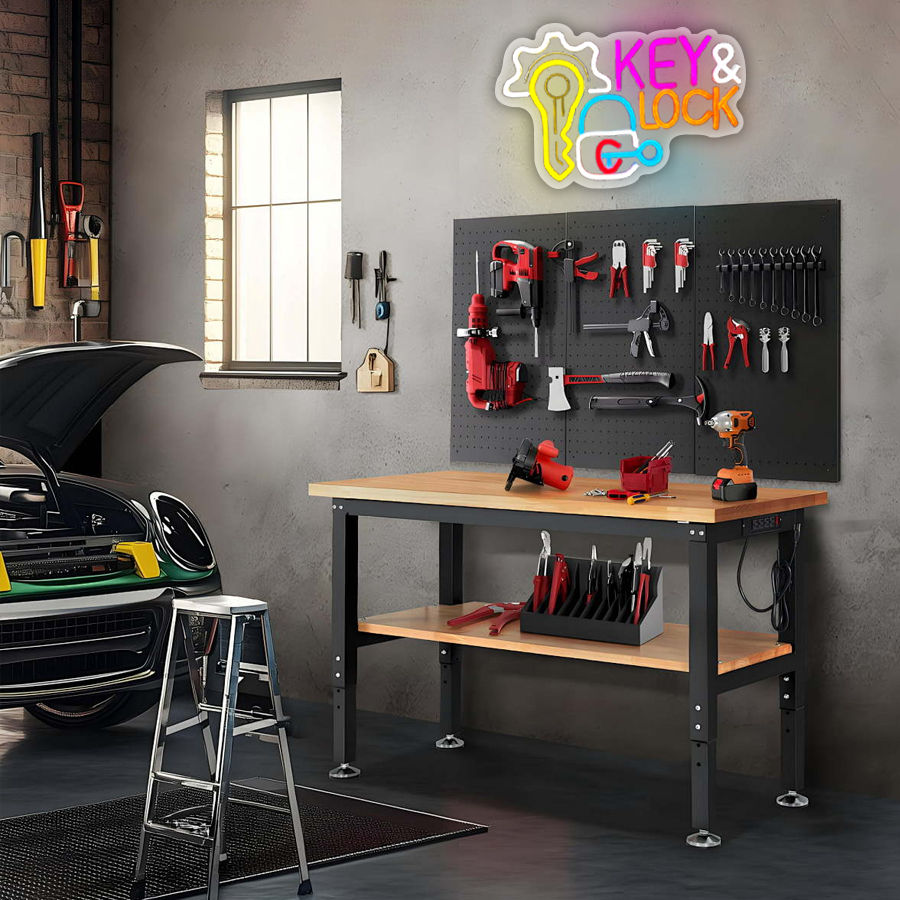 Key and Lock Neon Sign for Wal - Home Security Beams recensie en prijs
