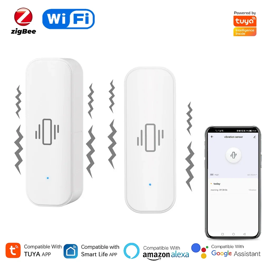 Tuya WiFi/Zigbee Smart Vibrati - Home Security Monitor recensie en prijs