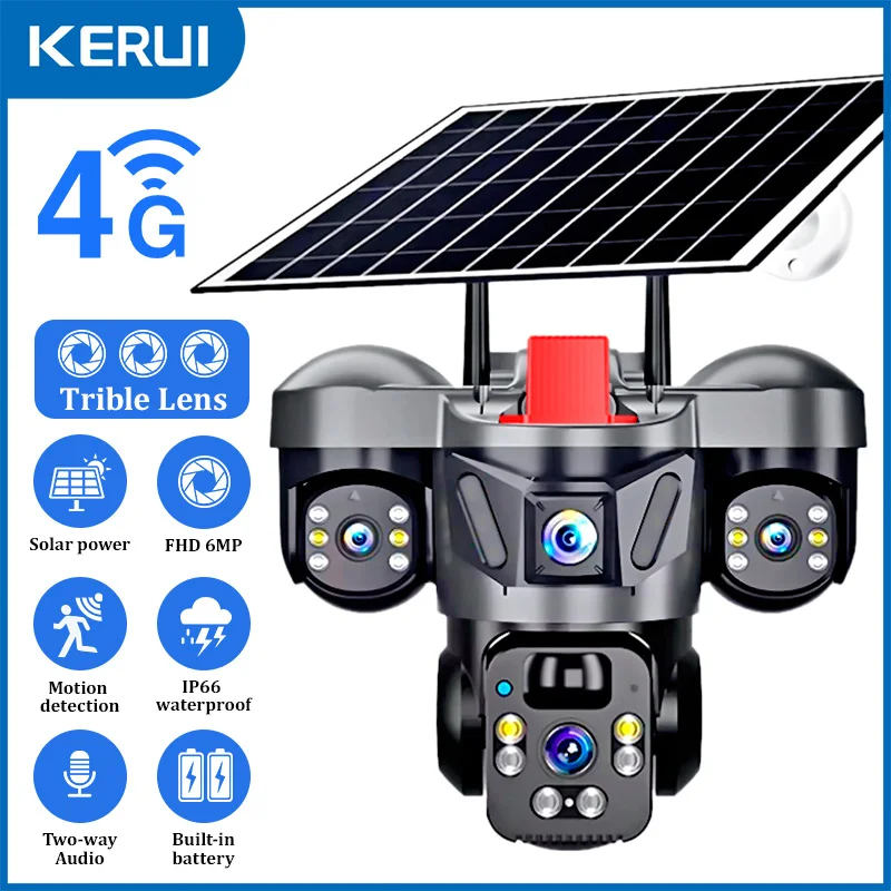 KERUI Outdoor PTZ 6MP 4G SIM W - Home Security No Wifi Needed recensie en prijs
