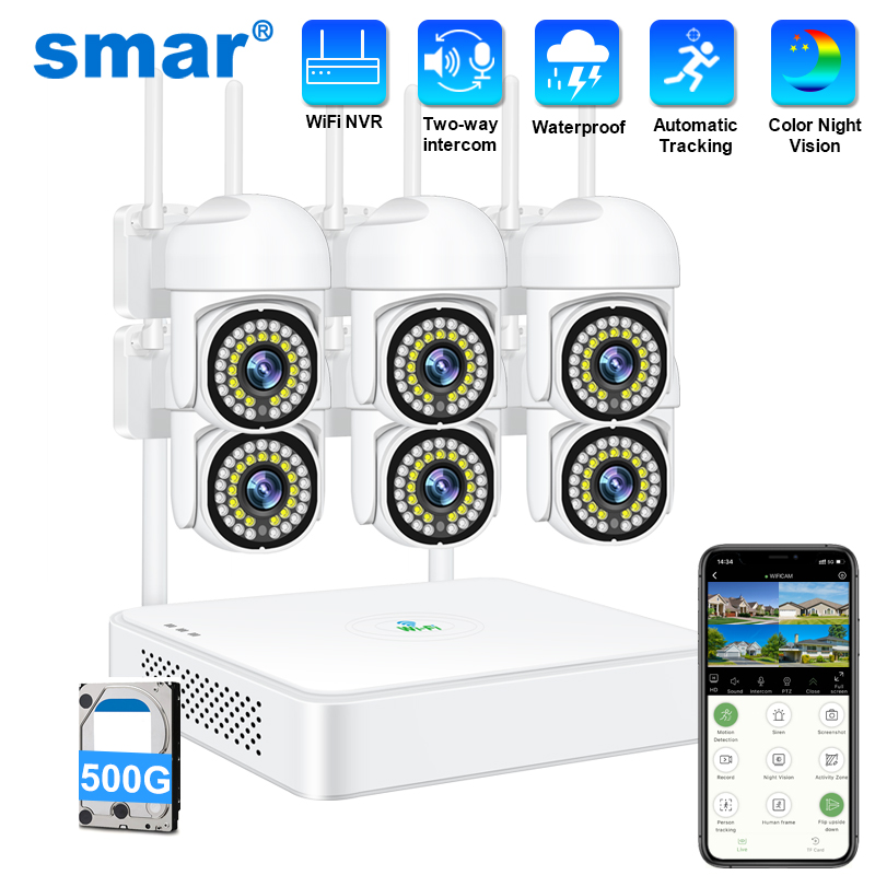 Smar 3MP Wireless CCTV Securit - Home Security No Wifi Needed recensie en prijs